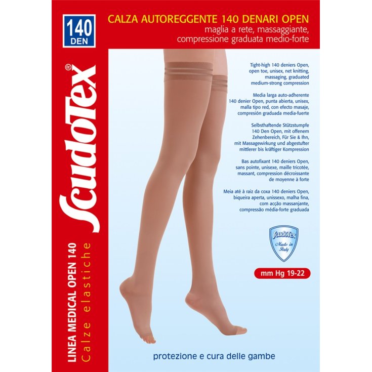 Scudotex Halterlose 140 Open Toe Nature 2