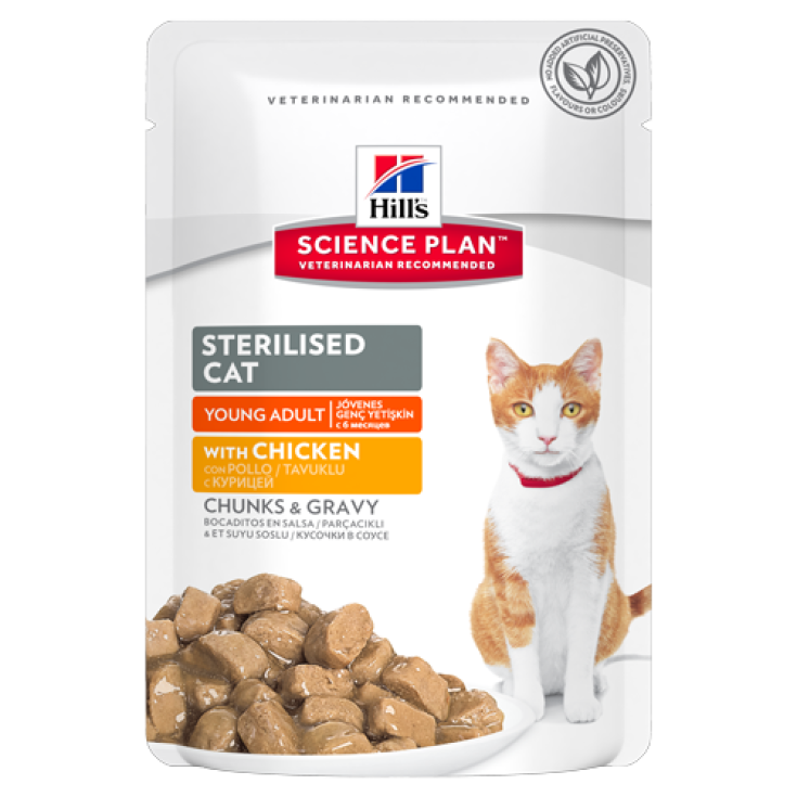 Hill's Science Plan Feline Sterilised Cat Young Adult mit Huhn 300g