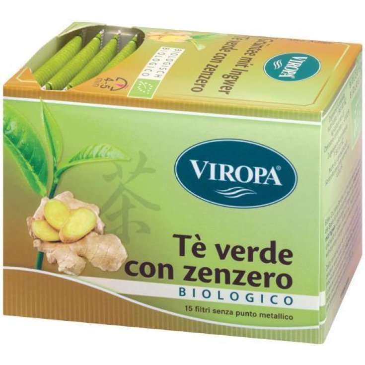 Viropa Grüner Tee & Ingwer Bio 15 Sachets