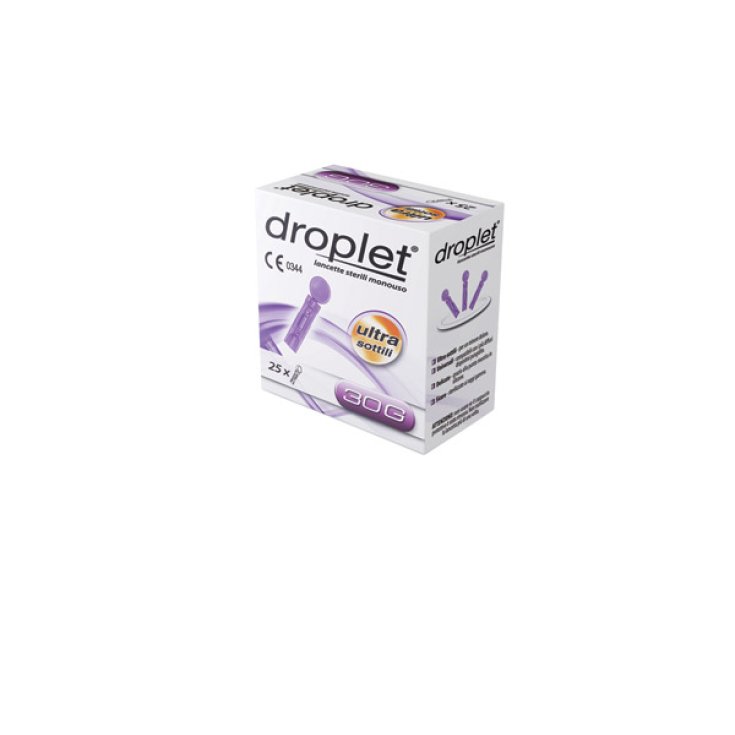 Droplet® Comfort Max Lancets Sterile Einweg-Stechhilfe G30 25 Stück