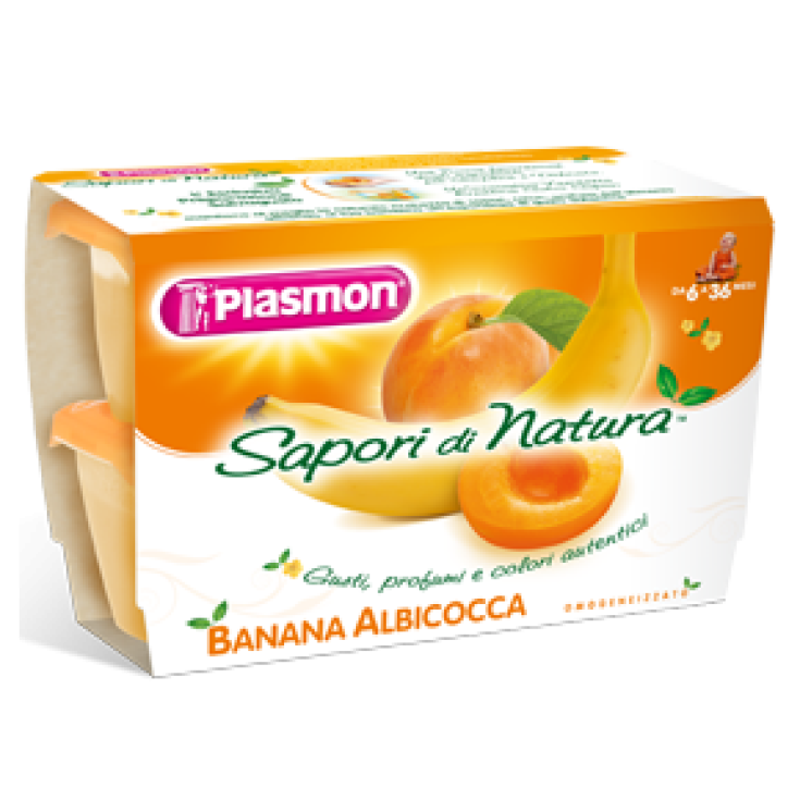 Plasmon Homogenisierte Fruchtaromen der Natur Aprikose Banane 4x100g