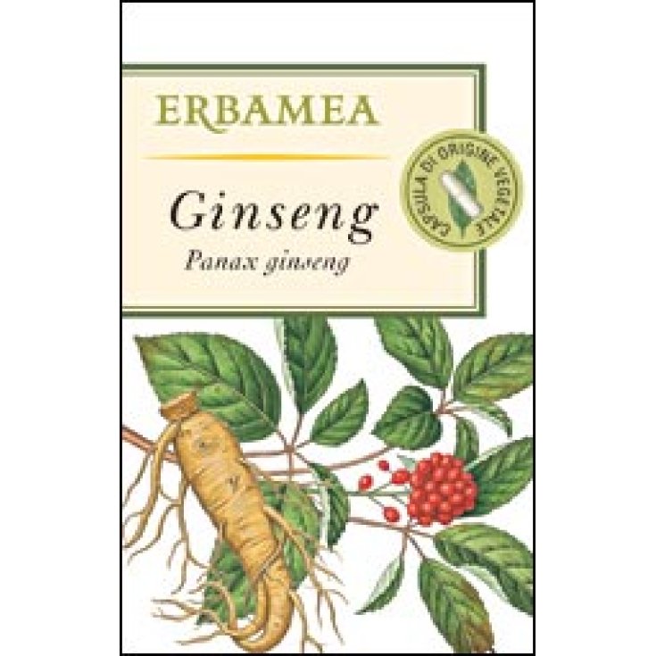 Erbamea Ginseng Nahrungsergänzungsmittel 50 Vegtali Kapseln