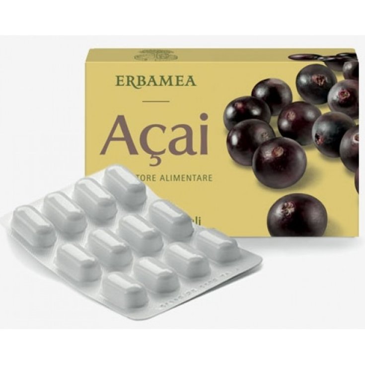 Erbamea Açai Nahrungsergänzungsmittel 24 Kapseln