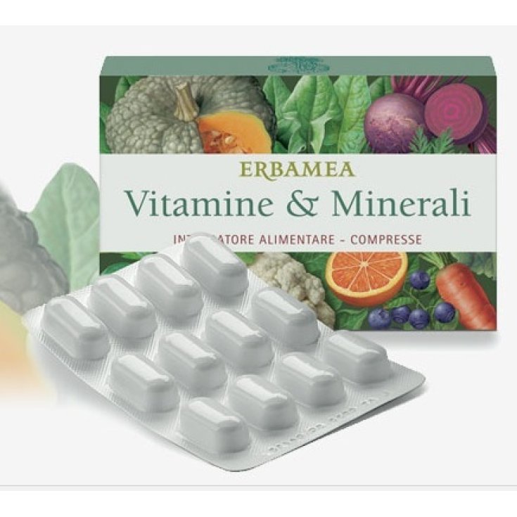 Erbamea Vitamine & Mineralien Nahrungsergänzungsmittel 24 Tabletten