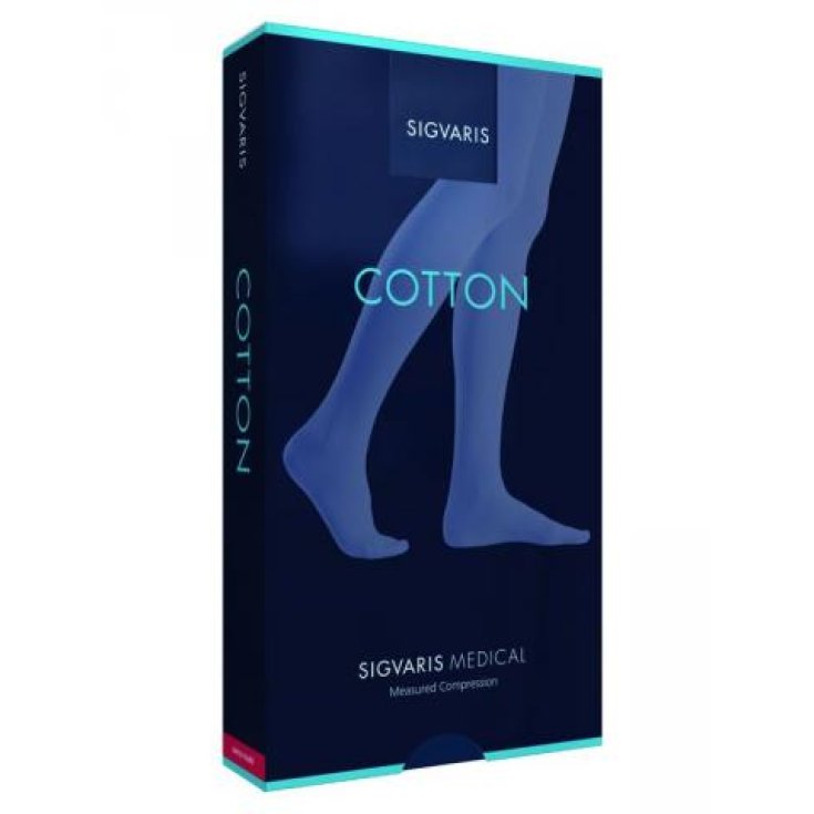 Sigvaris Cotton C2 Stay-ups Closed Toe Farbe Natur Größe L Lang