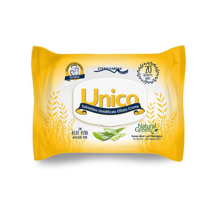 Sterilfarma® Unico Cream Effect Feuchttücher Popup-Tasche 20 Stück
