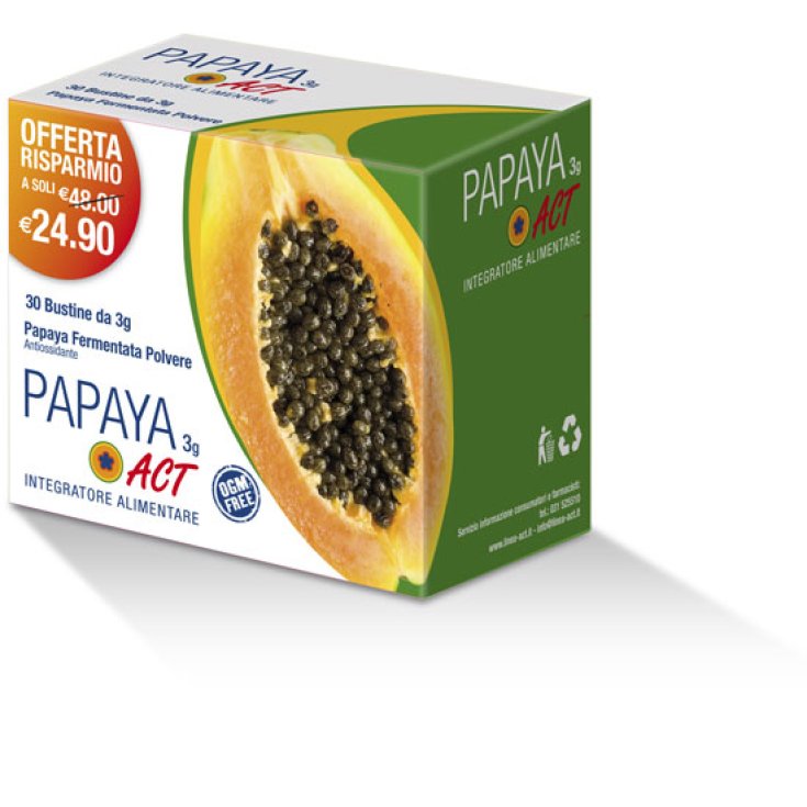 Papaya Act 3g Nahrungsergänzungsmittel 30 Beutel