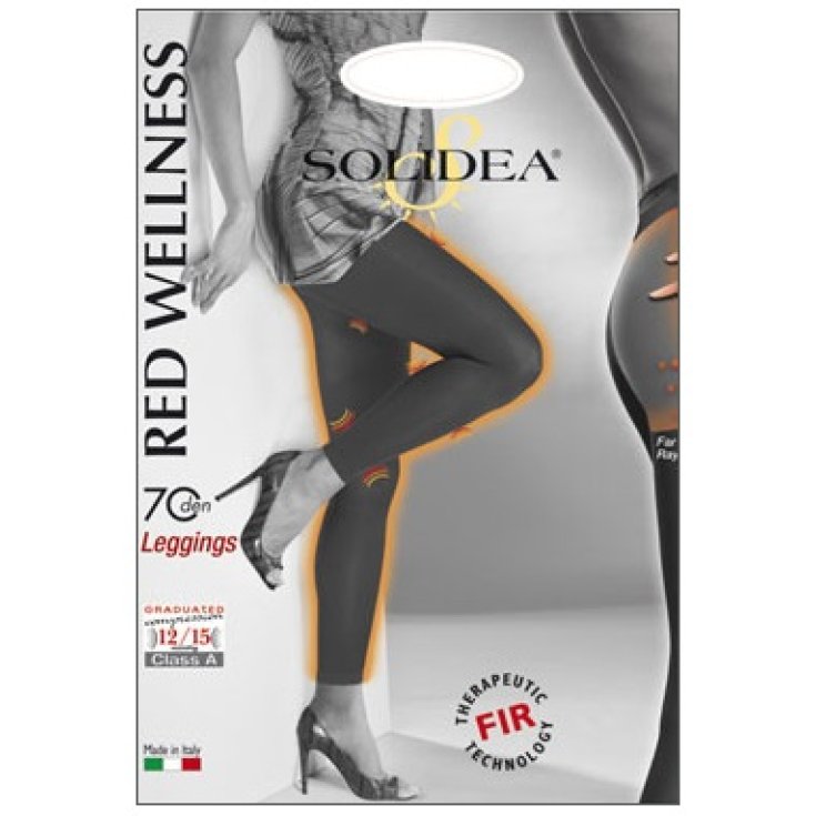 Solidea Rote Wellness-Leggings 70 Den Farbe London Gr. ML