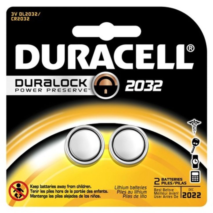Duracell Lithium Knopfbatterie 3V 2032 DL / CR2032 2 Einheiten
