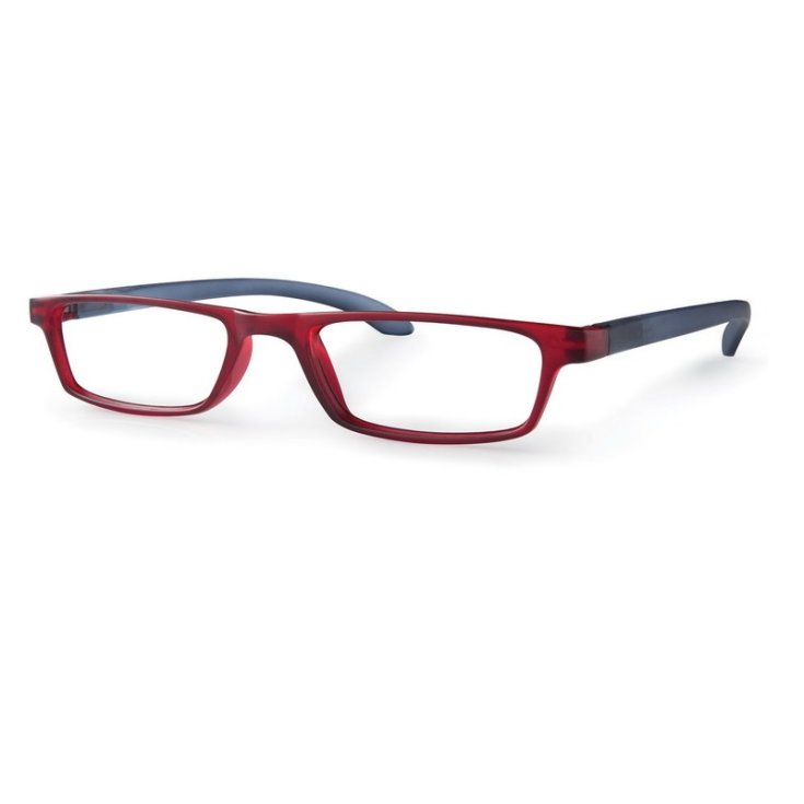 Trendige Premium Rot / Blau Brille +1 Dioptrie