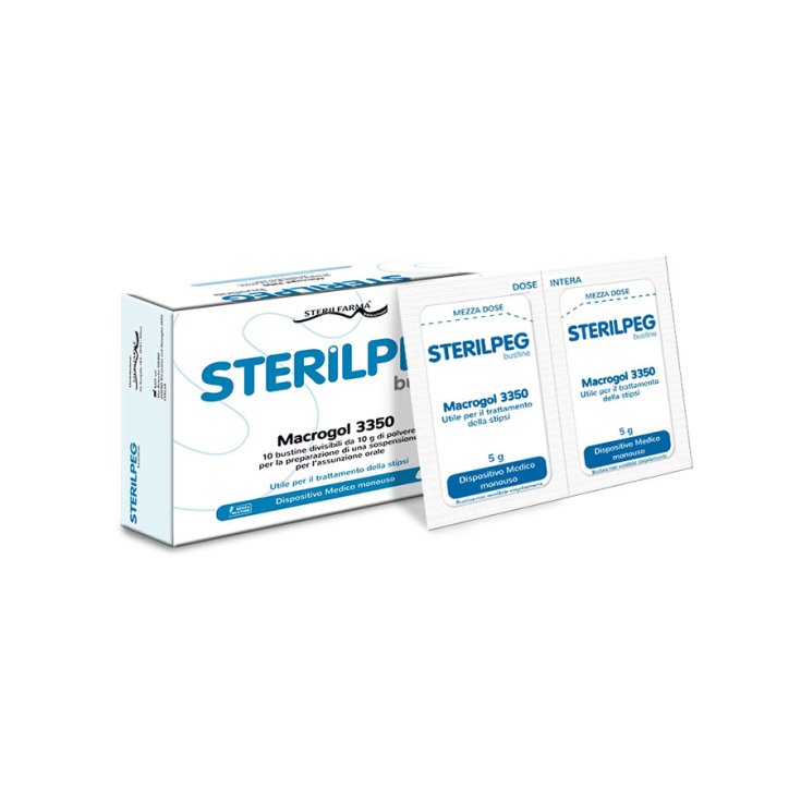 Sterilfarma® Sterilpeg® Macrogol 3350 Nahrungsergänzungsmittel 10 Beutel à 5 g