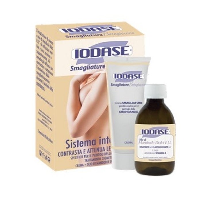 Jodase-Kit für Dehnungsstreifen Betaglucan-Creme 200 ml + Süßmandelöl 200 ml