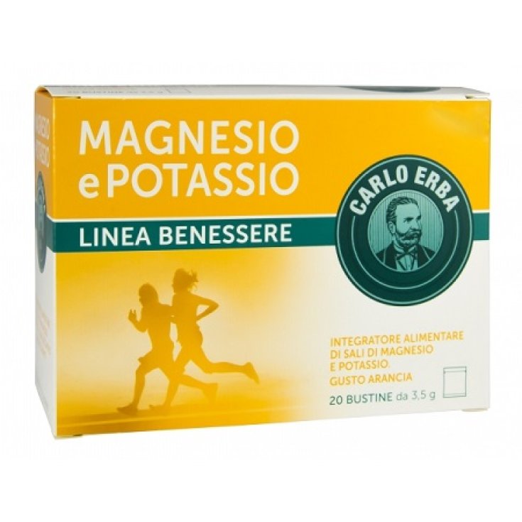 Carlo Erba Magnesium Kalium Nahrungsergänzungsmittel 20 Beutel