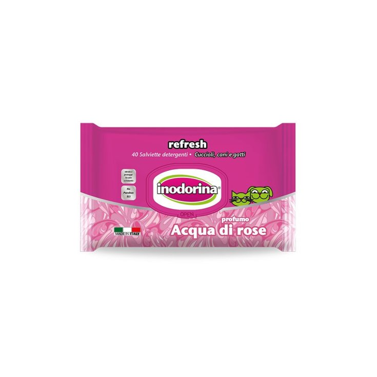 Pet Village Inodorina Pink Wipes 40 Reinigungstücher