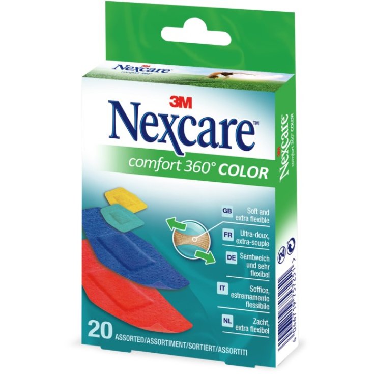 Nexcare Patch Comfort 360 Farbig 20 Stück