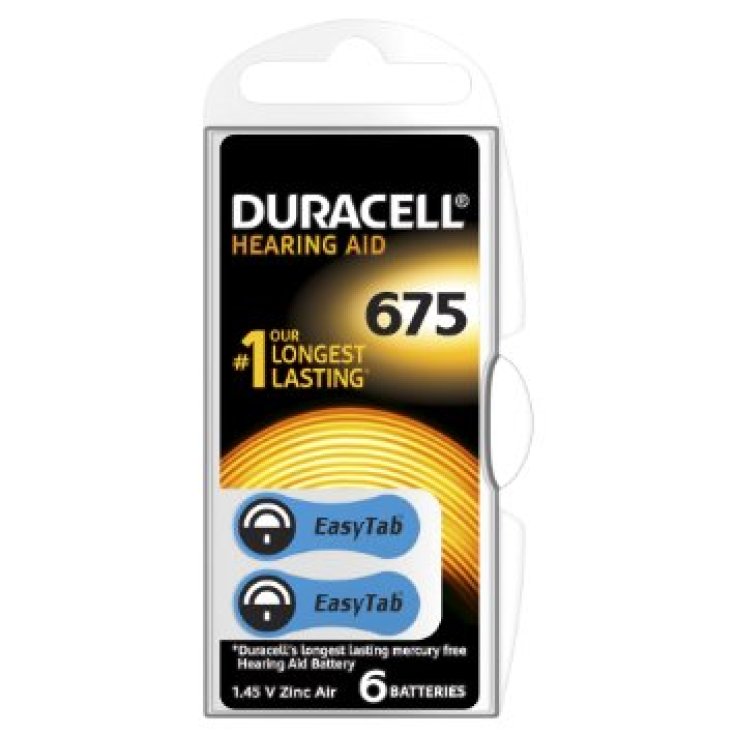 Duracell Hörgerät Easy Tab 675 Blau Hörgerätebatterien