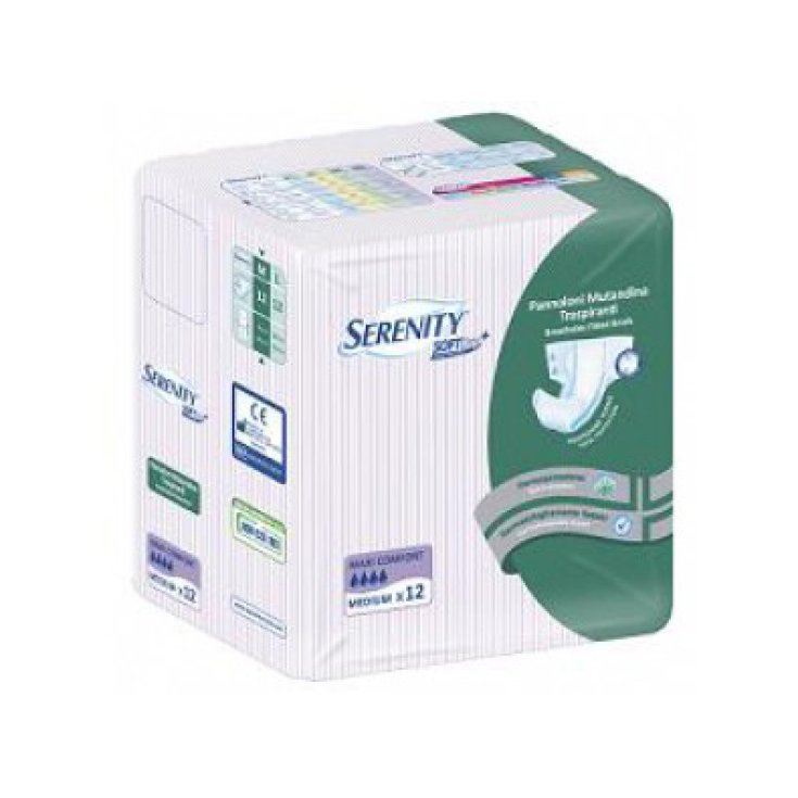 Serenity Windeln Soft Dry Panties + Maxi Size Medium 12 Stück