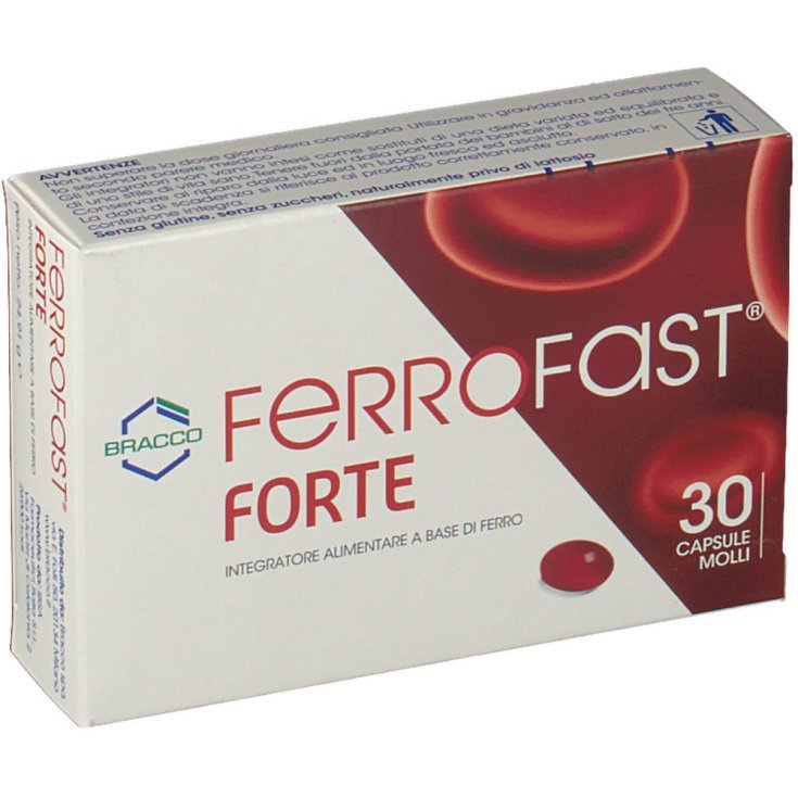Bracco Ferrofast Forte Nahrungsergänzungsmittel 30 Weichkapseln