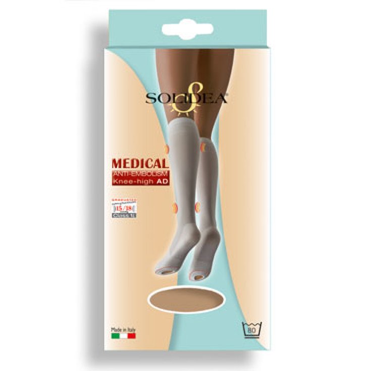 Solidea Medical Therapeutic Anti-Embolie-Kniestrümpfe Natur Gr. S