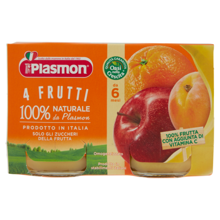 Homogenisiertes Plasmon 4 Früchte 2x104g