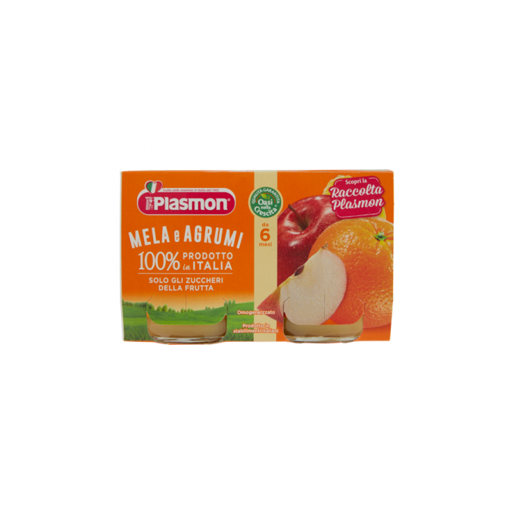 Plasmon Homogenisierter Apfel und Zitrusfrucht 2x104g