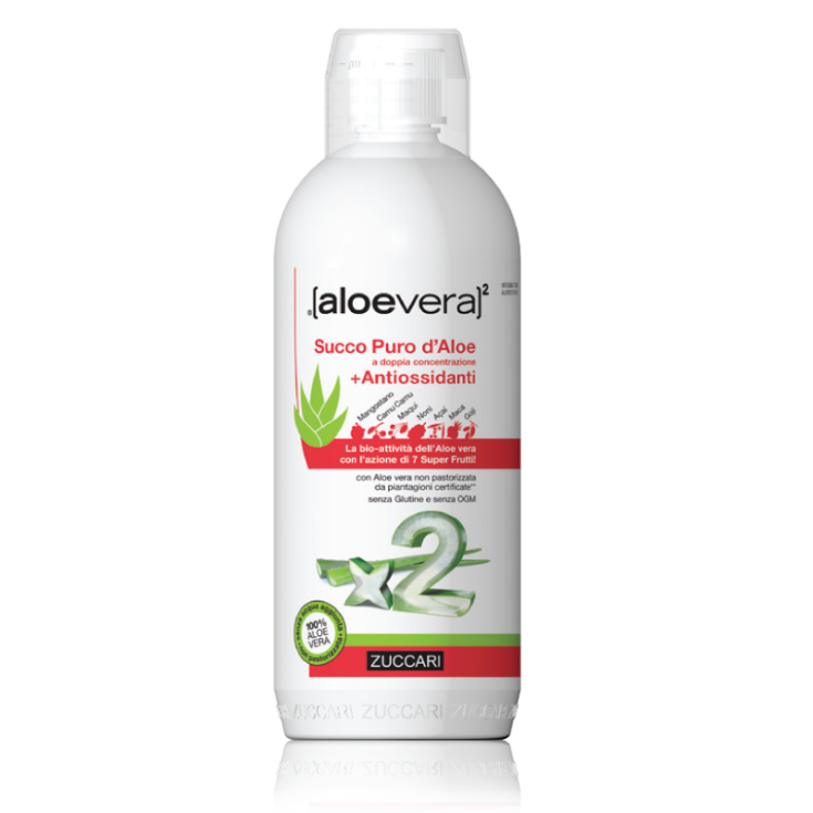 Zuccari AloeVera Reiner Aloe-Saft + Antioxidantien Nahrungsergänzungsmittel 1000ml