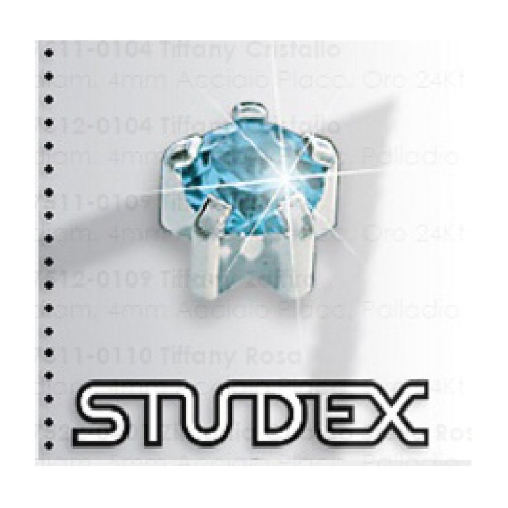 Studex Sistem 75 Tiffany Aquamarin Stahl 4mm