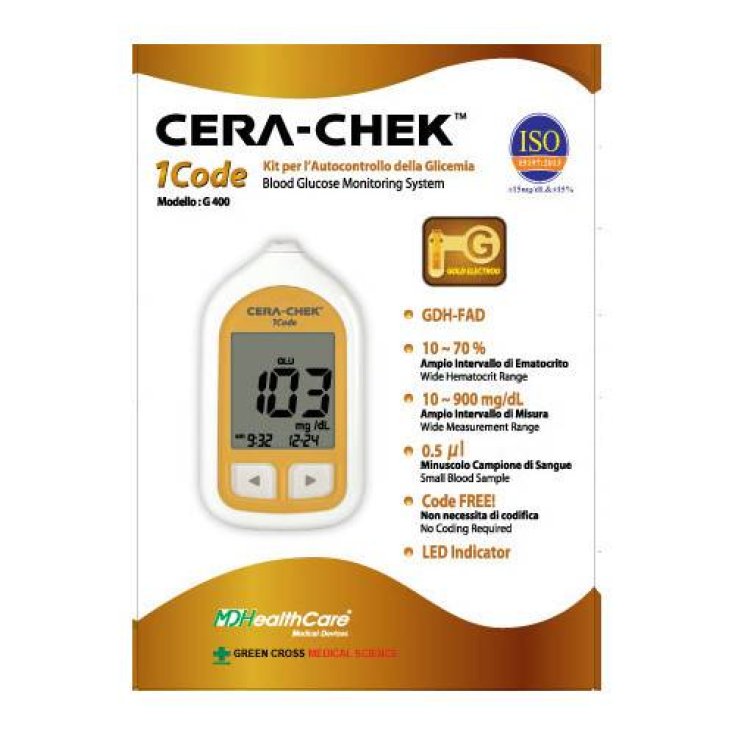 Cera-Chek 1 Code Blutzucker-Reaktionsstreifen 25 Stück