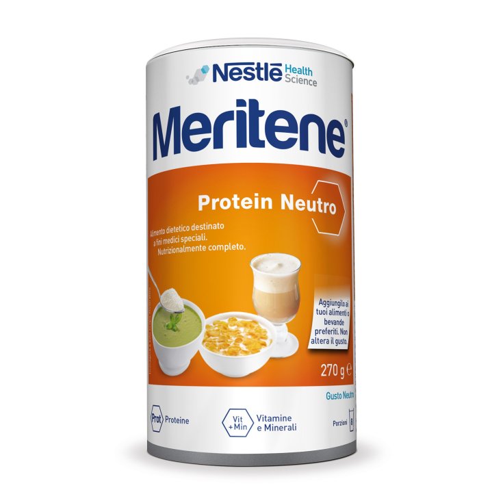 Nestlé Health Science Meritene Kraft- und Vitalitätsneutrales Pulver, Proteinergänzung, Vitamine und Mineralstoffe, 270 g