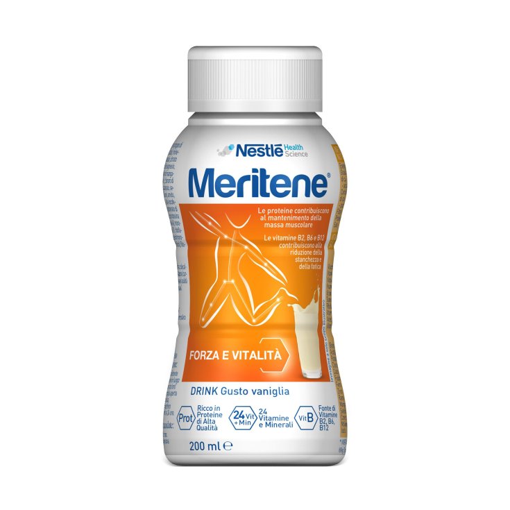 Nestlé Health Science Meritene Kraft- und Vitalgetränk Vanilla Protein Drink mit Vitaminen und Mineralstoffen 200ml