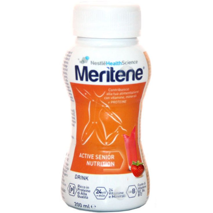 Nestlé Health Science Meritene Drink Nahrungsergänzungsmittel Erdbeergeschmack 200ml