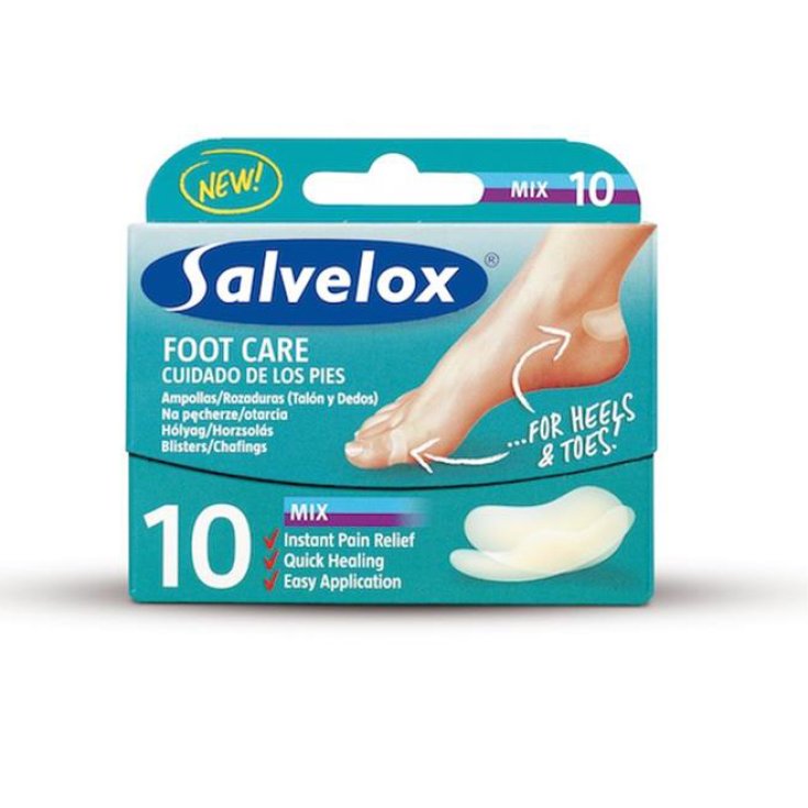 Salvequick Fußpflegemischung Blister 10 Einheiten