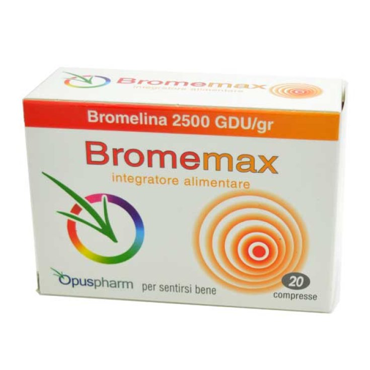 Opuspharm Bromemax Nahrungsergänzungsmittel mit Bromelain 20 Tabletten