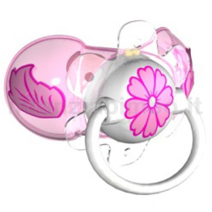EleMed Smart Beruhigungssauger Kirsche Latex Farbe Rosa Blume Größe 2