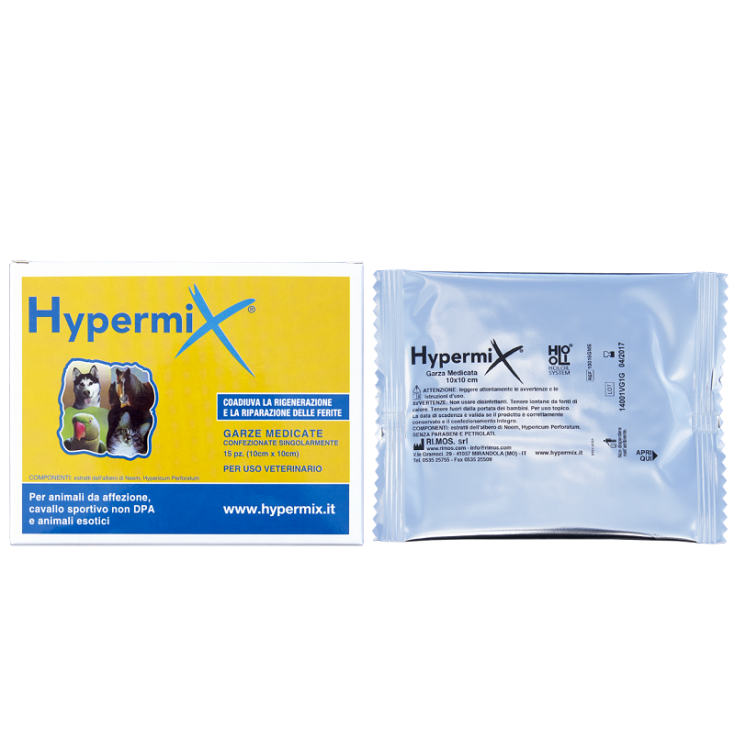 Hypermix Medizinische Gaze 10 x 10 cm Veterinärgebrauch 15 Stück