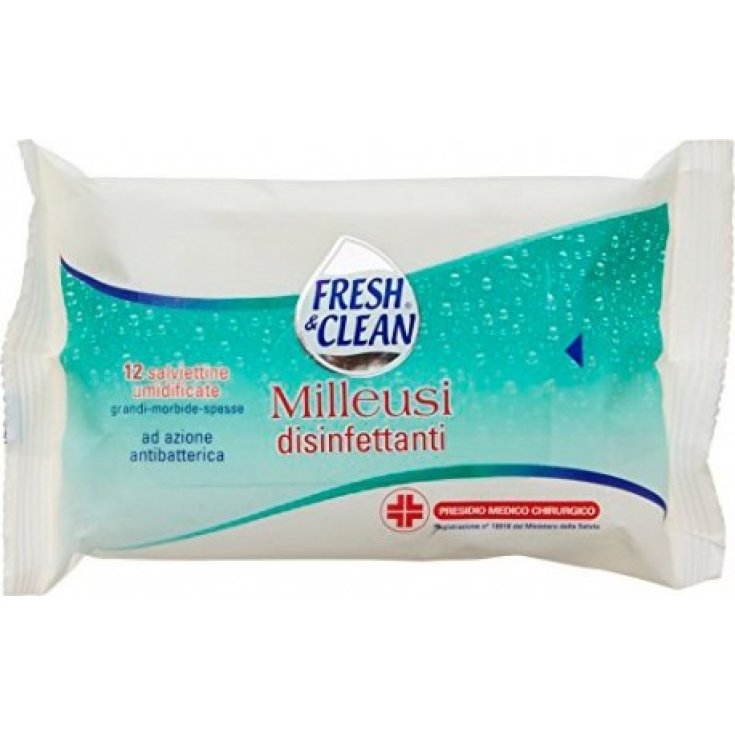 FRESH & CLEAN WIPES DESINF 12 ST