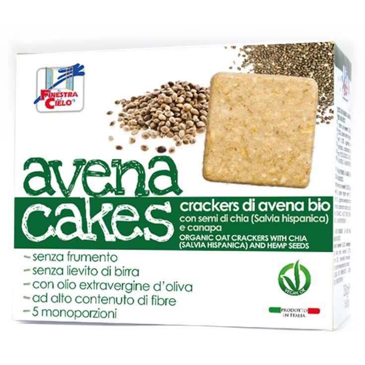 La Finestra Sul Cielo Avenacakes Hafercracker mit Chiasamen und Bio-Hanf 250g