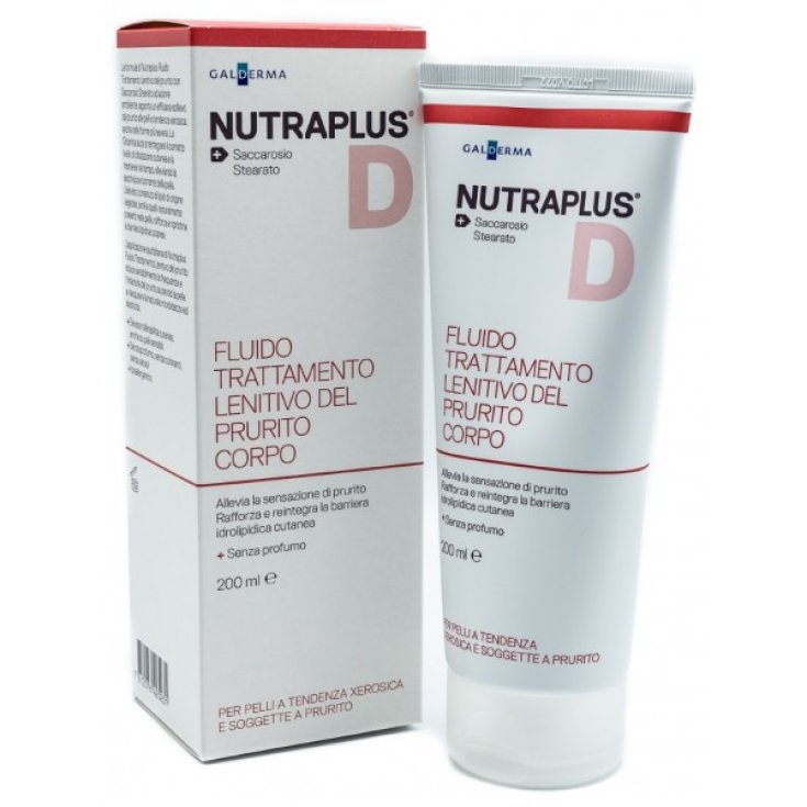 Galderma Nutraplus D Beruhigendes Behandlungsfluid gegen Juckreiz am Körper, 200 ml