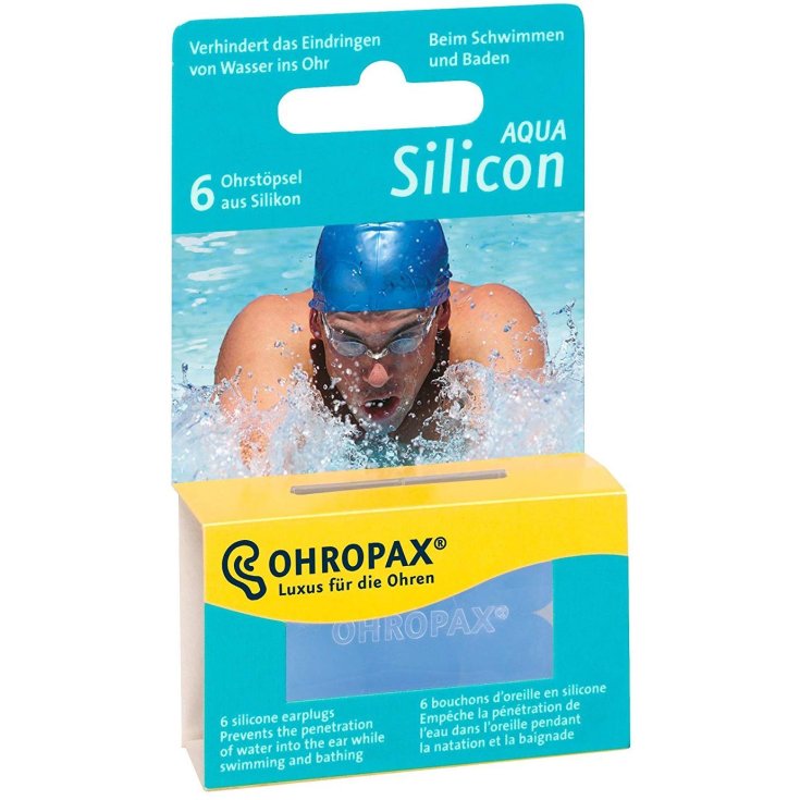 Sofarco Ohropax Silicon Aqua Ohrstöpsel 6 Stück