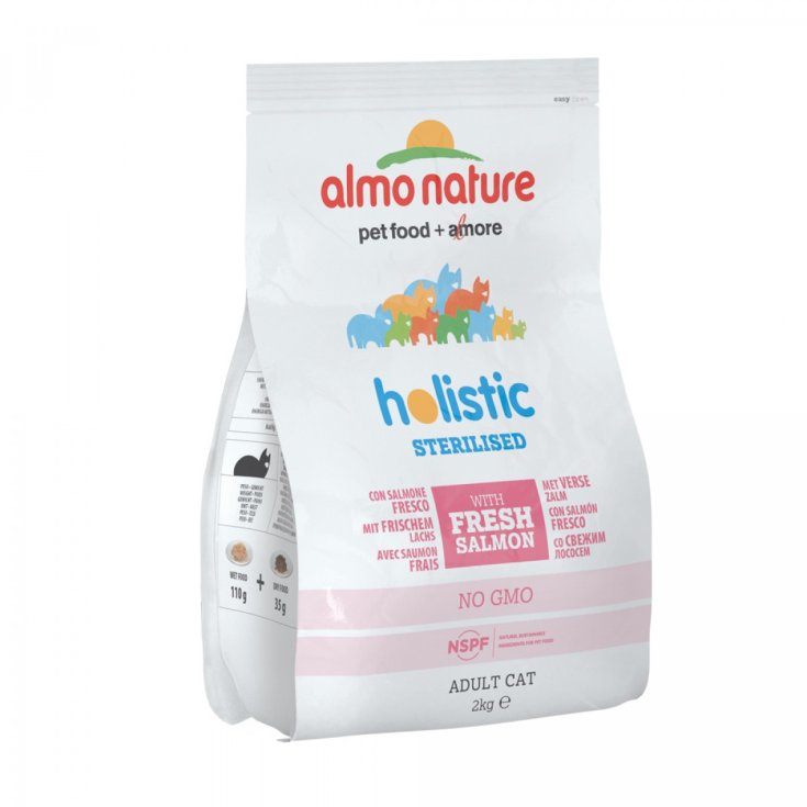 Almo Nature Adult Sterilised Salmon Rice Trockenfutter für sterilisierte Katzen 400g