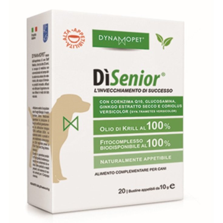 Dynamopet DìSenior Nahrungsergänzungsmittel für erfolgreiches Altern 20 Beutel x10ml