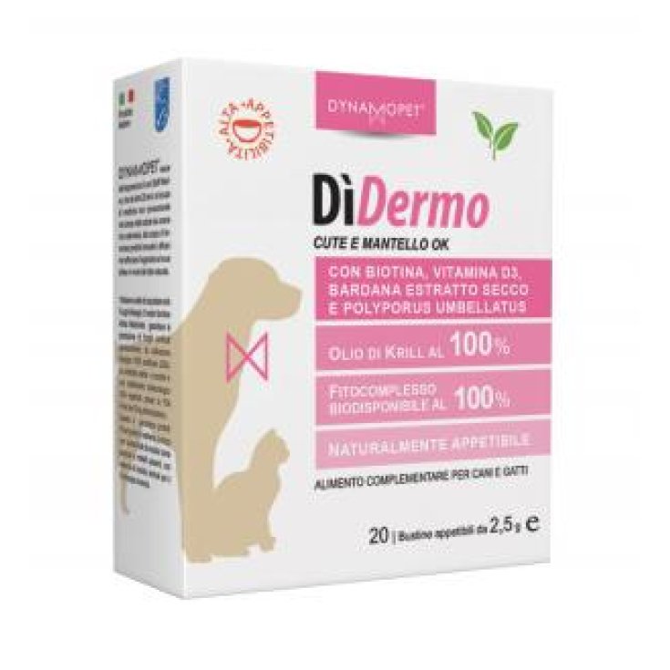 Dynamopet DiDermo Skin and Mantle OK Nahrungsergänzungsmittel 20 Beutel x2,5ml