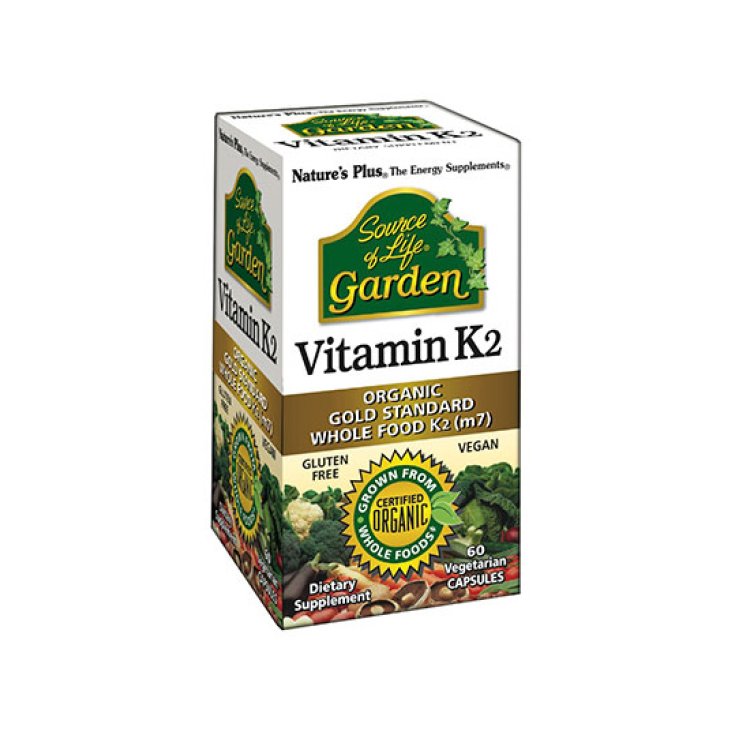 Nature's Plus Source Of Life Garden Vitamin K2 Nahrungsergänzungsmittel 60 Kapseln