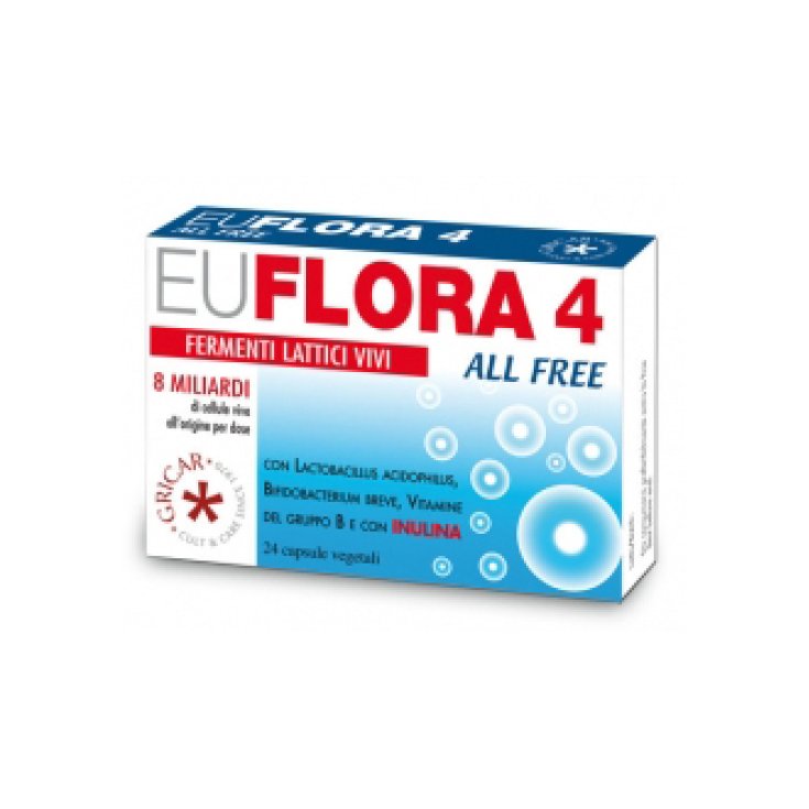 Gricar Chemical Euflora 4 All Free Nahrungsergänzungsmittel 24 Kapseln