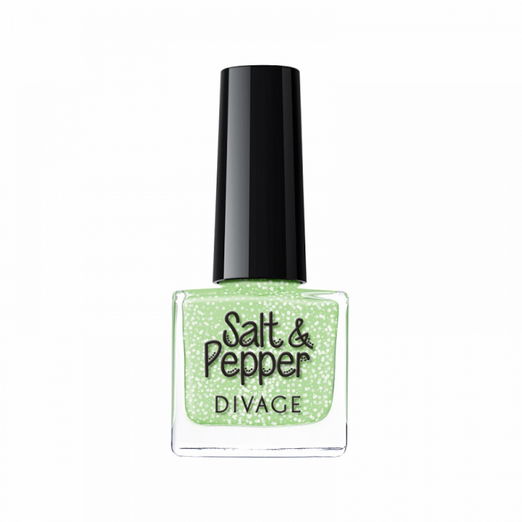 Divage Salt & Pepper Nagellack mit Salz-Pfeffer-Effekt 02 Mint