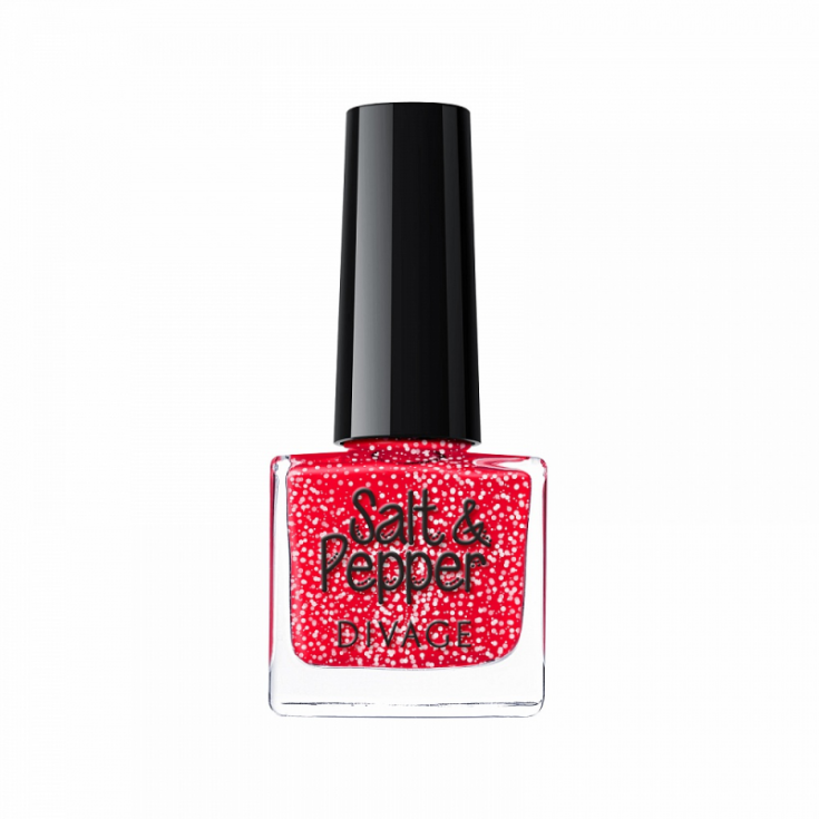 Divage Salt & Pepper Nagellack Salz-Pfeffer-Effekt 09 Rot