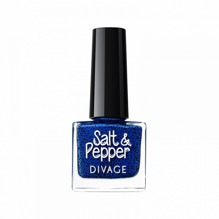 Divage Salt & Pepper Nagellack Salt-Pepper Effect 15 Night Blue