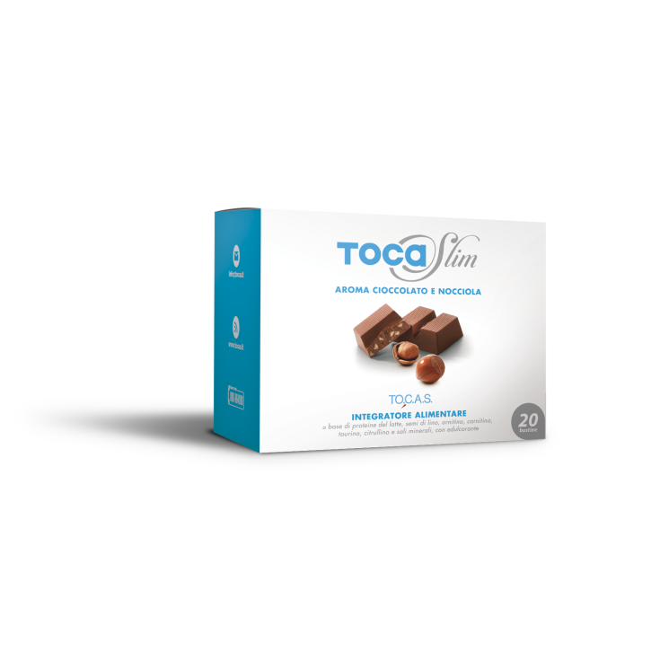 TO.CAS Tocaslim Schokolade / Haselnuss Nahrungsergänzungsmittel 20 Beutel