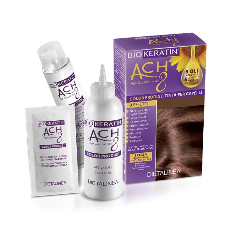 Dietalinea Biokeratin Ach8 Age-Control Haarfarbe Prodige Haarfarbe 6 / CF Dunkelblond Kaffee