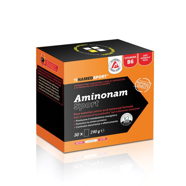 NamedSport Aminonam Sport Powder Nahrungsergänzungsmittel 30 Beutel mit 240 g